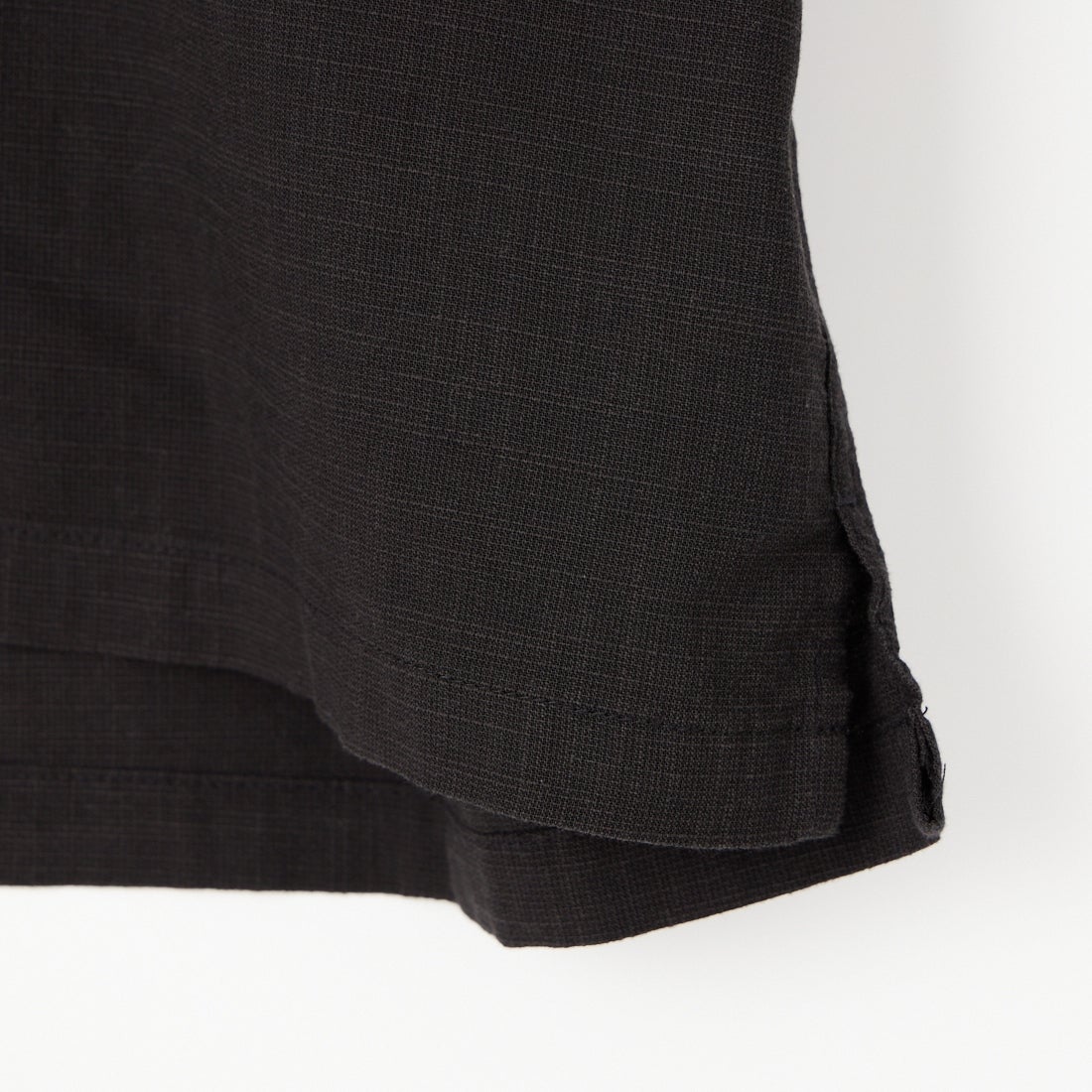 33Degrees [サーティスリーディグリーズ] 刺繍リネンラタッチ オープンカラーシャツ [TDR-262-028] 01BLK ﾄﾗ