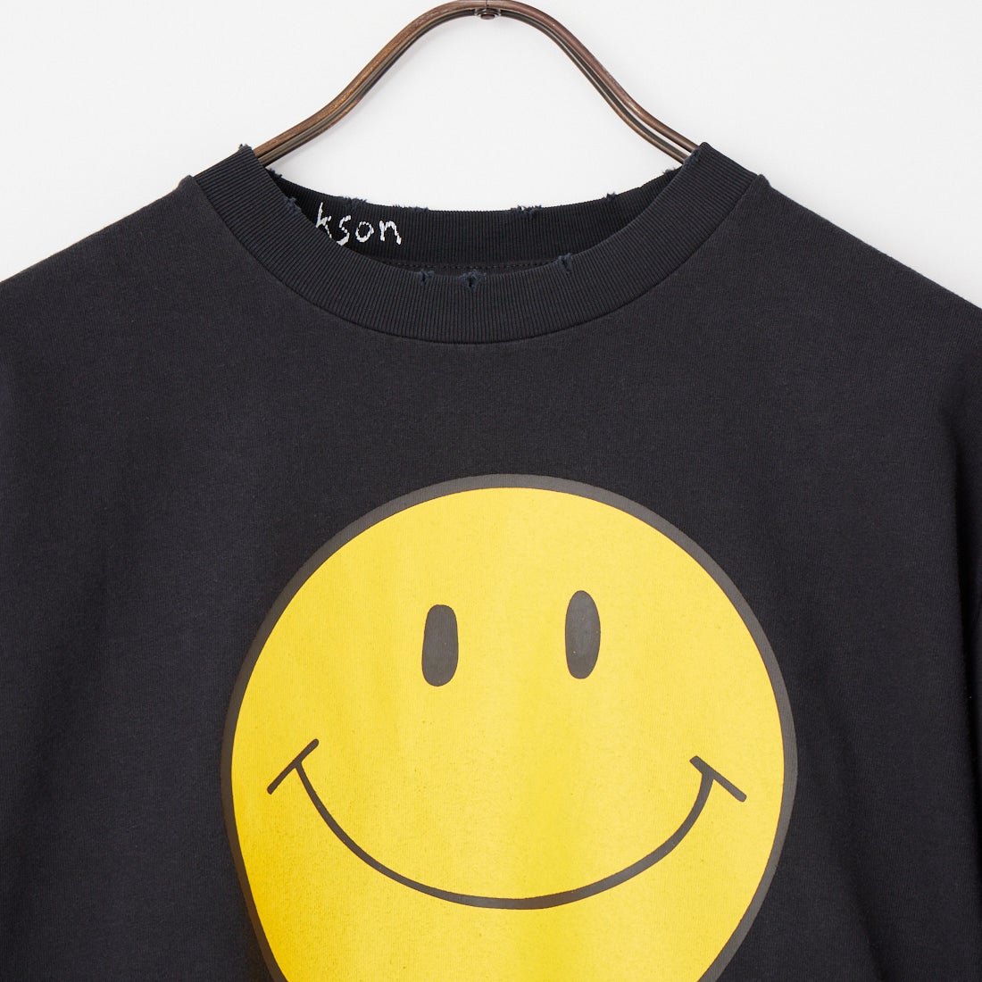 JACKSON MATISSE [ジャクソンマティス] HANDTEX×SMILE Tシャツ [JM26SSHT01] BLACK