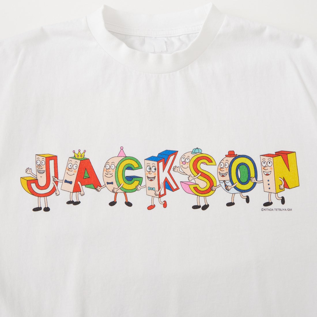 S 白 JACKSON MATISSE ジャクソンマティス ペコちゃんTシャツ JACKSON MATISSE [ジャクソンマティス] Pちゃん プリントTシャツ