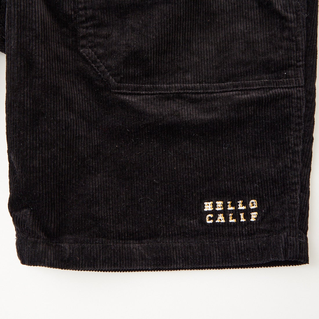 HELLO CALIF [ハローカリフ] サマーコーディロイ ショートパンツ [662330] BLACK