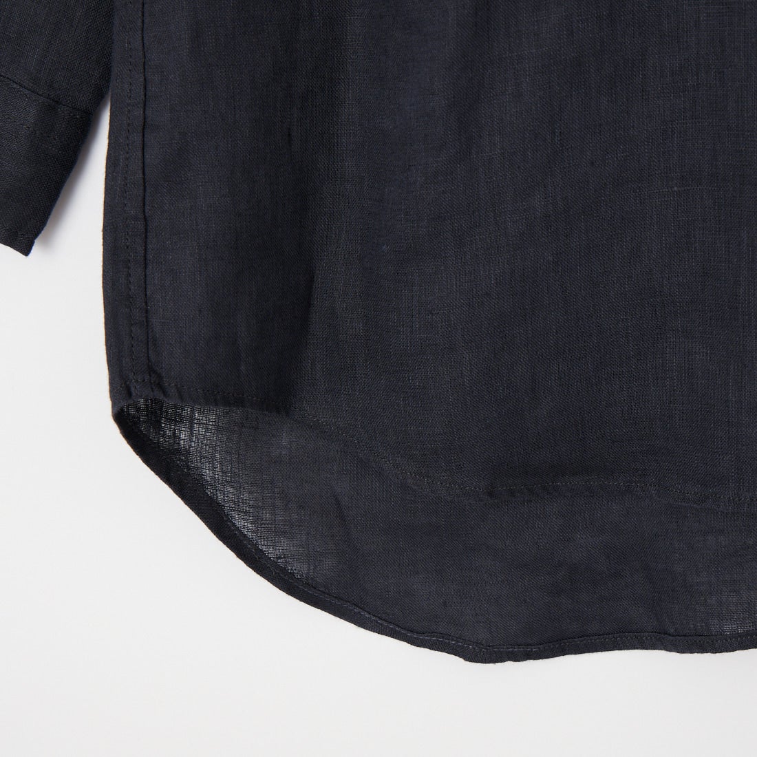 33Degrees [サーティスリーディグリーズ] フレンチリネン 7分袖シャツ [BFQ212] 540 ﾈｲﾋﾞｰ