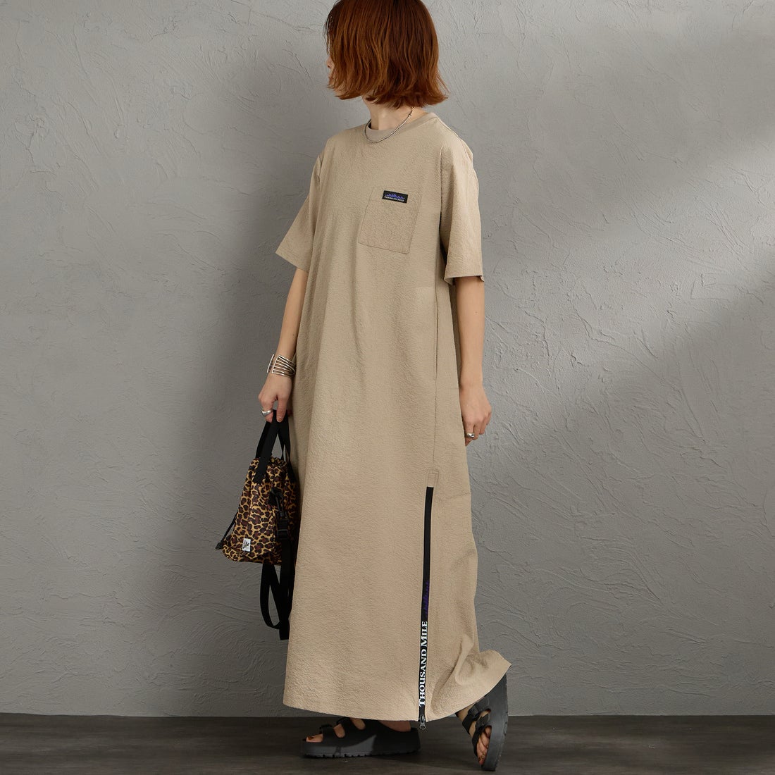 23 BEIGE&&モデル身長：158cm 着用サイズ：F&&