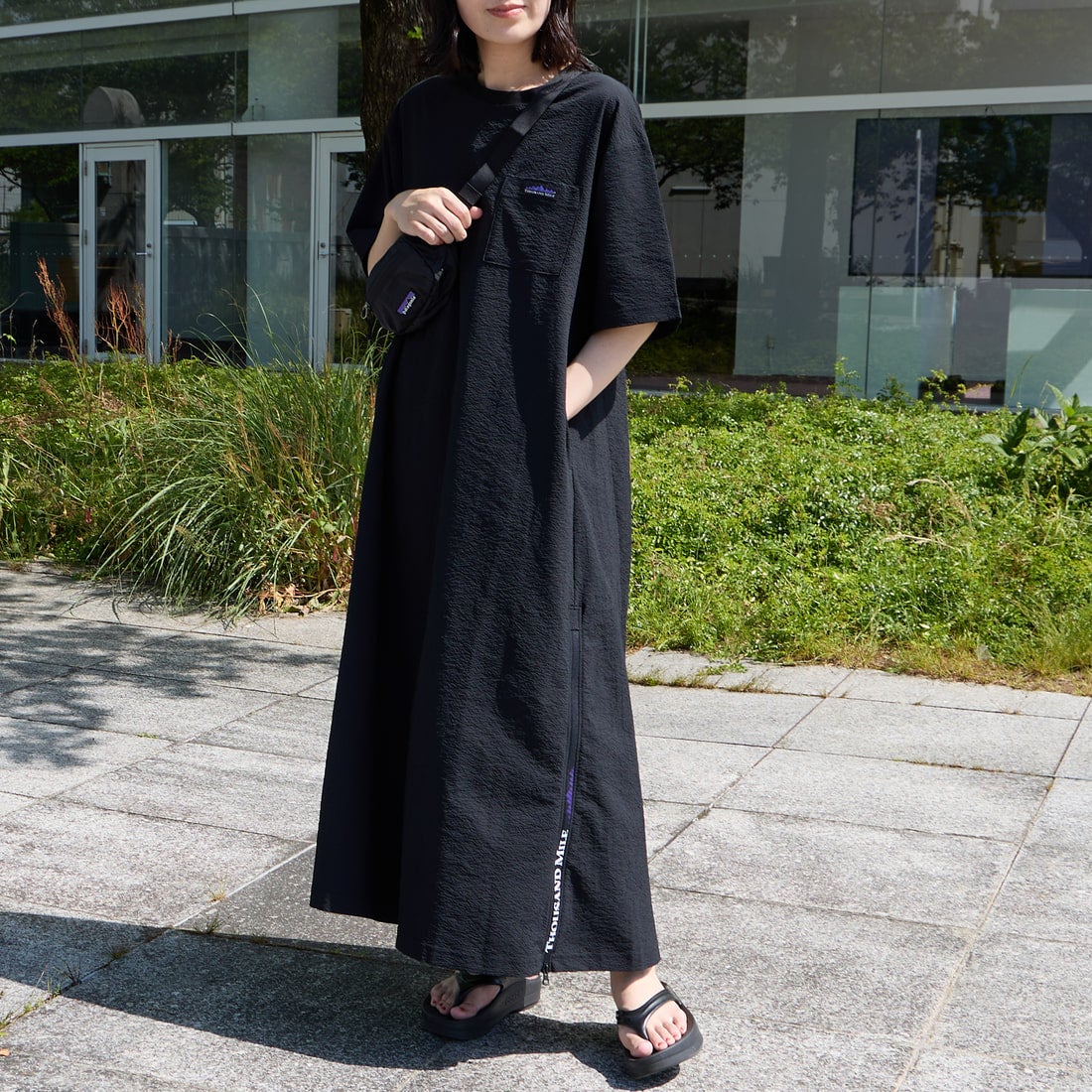 09 BLACK&&モデル身長：160cm 着用サイズ：F&&