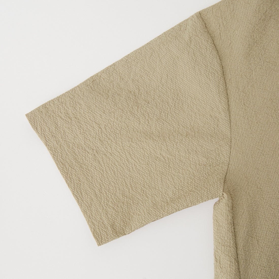 THOUSAND MILE [サウザンド マイル] 別注 シアサッカー ロゴジップ ショートスリーブワンピース [TM261SS50802-JF] 23 BEIGE