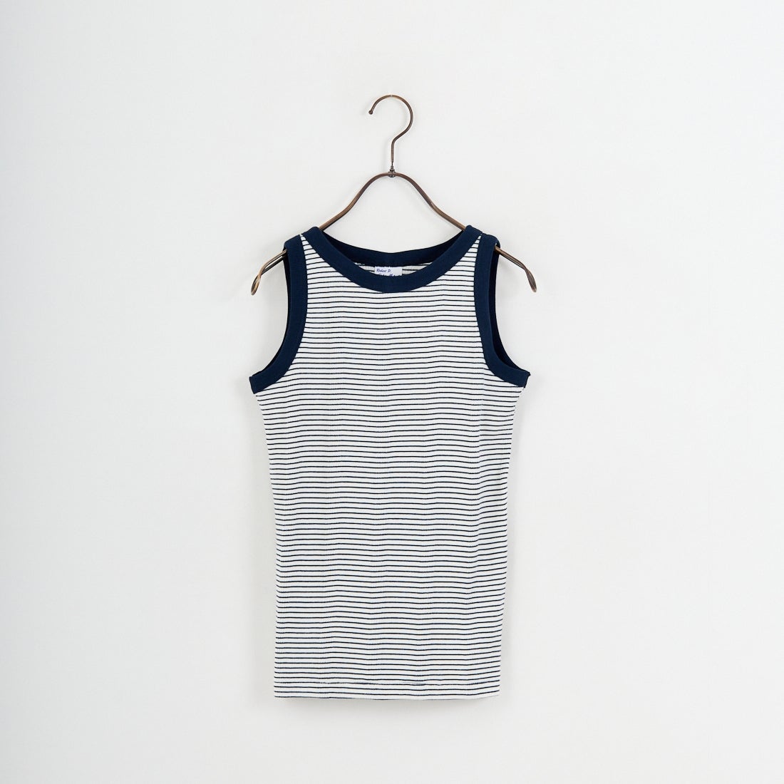 Robert P.Miller [ロバートピーミラー] 別注 配色 パネルリブ 2Pパック ノースリーブTシャツ [RM261-01IN-JF] NVY CLAY