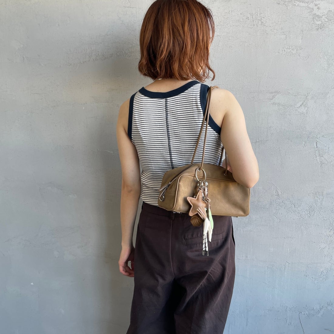 Robert P.Miller [ロバートピーミラー] 別注 配色 パネルリブ 2Pパック ノースリーブTシャツ [RM261-01IN-JF] NVY CLAY