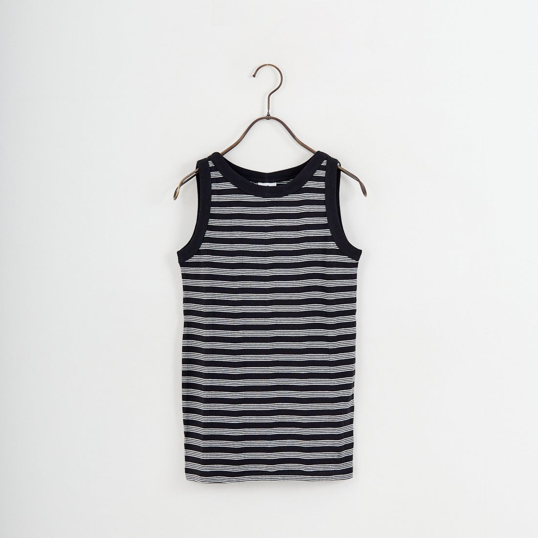 Robert P.Miller [ロバートピーミラー] 別注 配色 パネルリブ 2Pパック ノースリーブTシャツ [RM261-01IN-JF] BRN CARBON