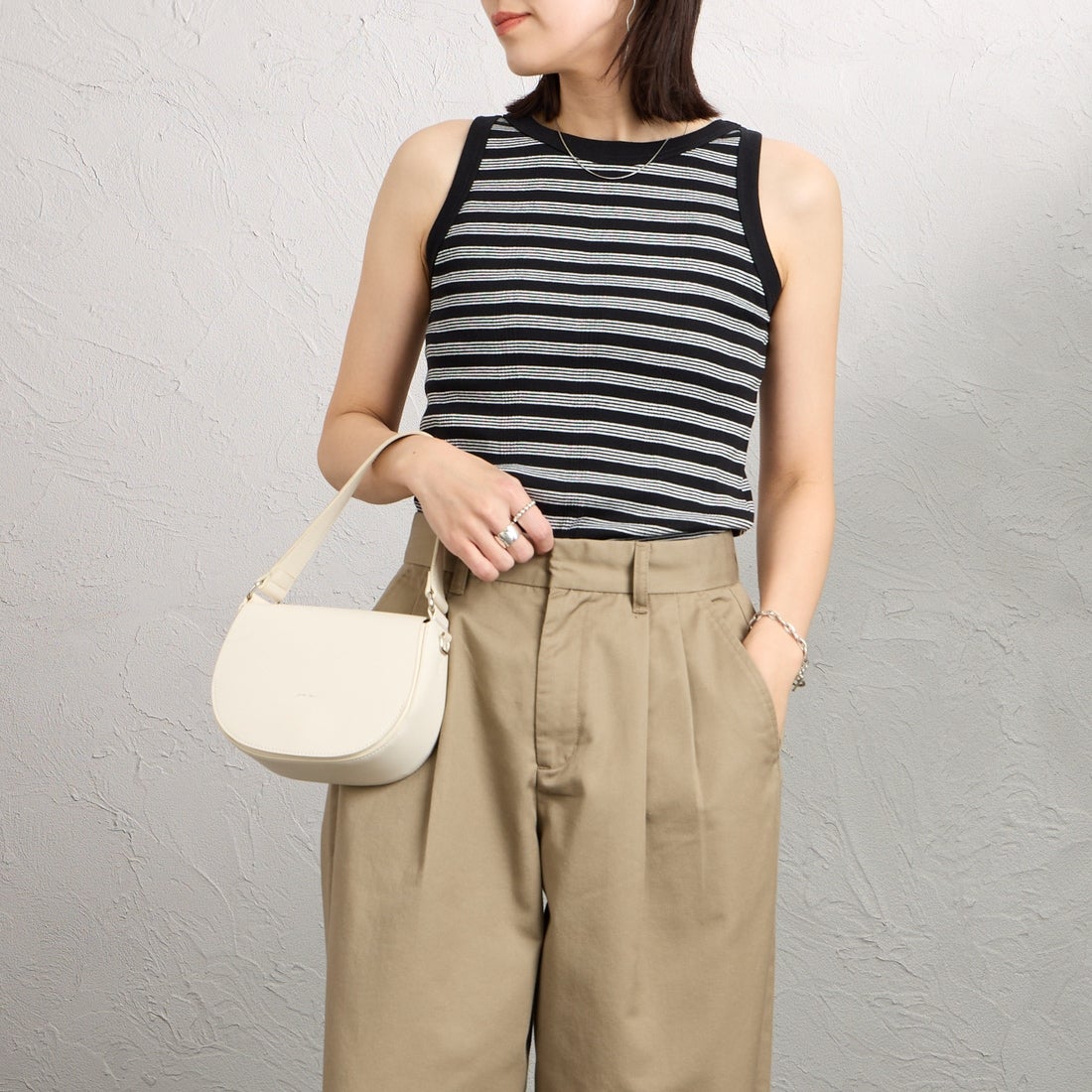 Robert P.Miller [ロバートピーミラー] 別注 配色 パネルリブ 2Pパック ノースリーブTシャツ [RM261-01IN-JF] BRN CARBON