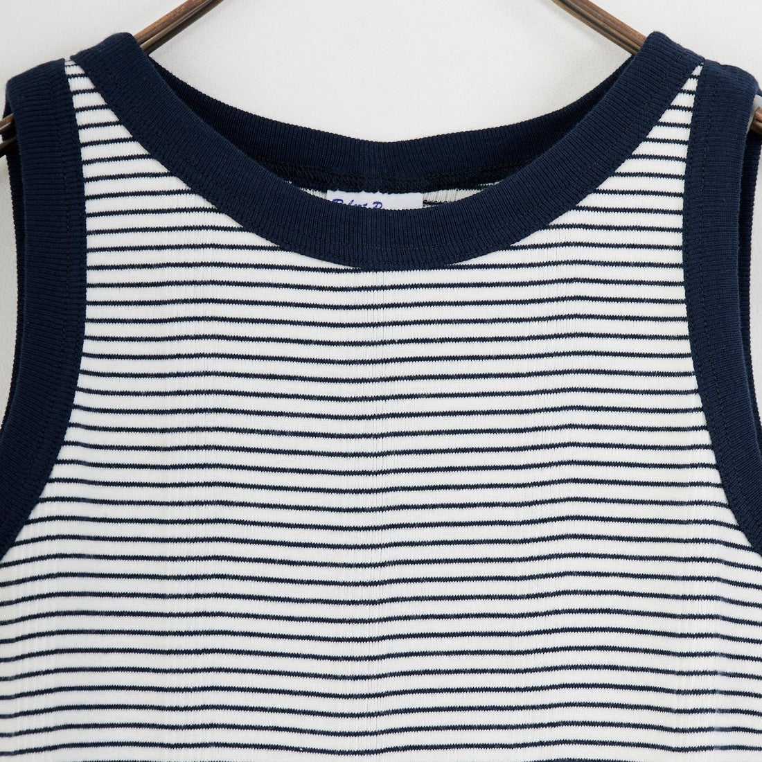 Robert P.Miller [ロバートピーミラー] 別注 配色 パネルリブ 2Pパック ノースリーブTシャツ [RM261-01IN-JF] NVY CLAY