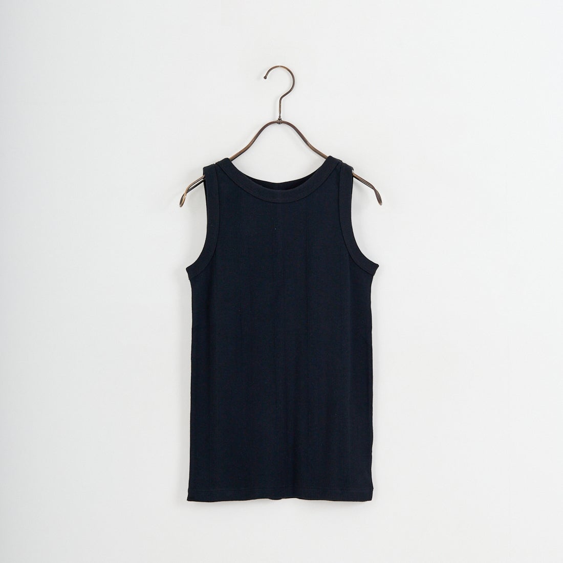 Robert P.Miller [ロバートピーミラー] 別注 配色 パネルリブ 2Pパック ノースリーブTシャツ [RM261-01IN-JF] IVORY BLK