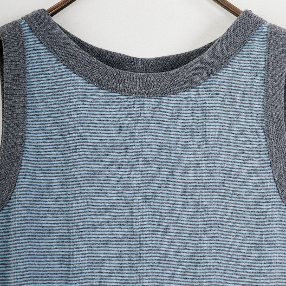 Robert P.Miller [ロバートピーミラー] 別注 配色 パネルリブ 2Pパック ノースリーブTシャツ [RM261-01IN-JF] STONE CLOU