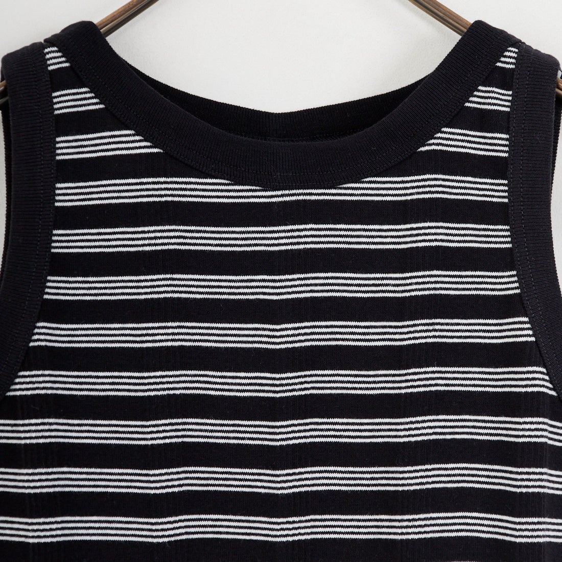 Robert P.Miller [ロバートピーミラー] 別注 配色 パネルリブ 2Pパック ノースリーブTシャツ [RM261-01IN-JF] BRN CARBON