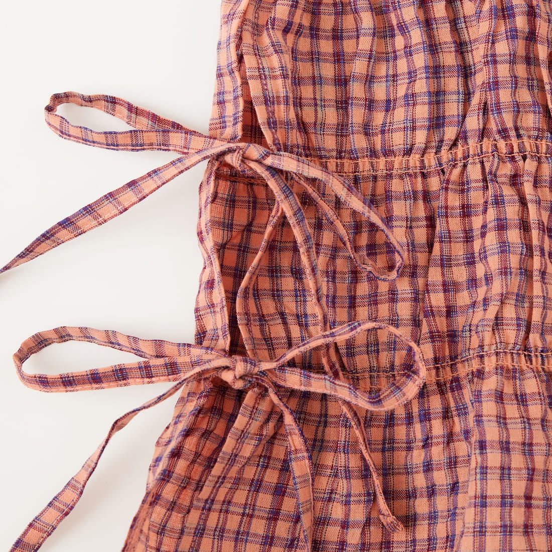 nenom [ネノム] チェックギャザーノースリーブブラウス [NE26322004] 41 PINK