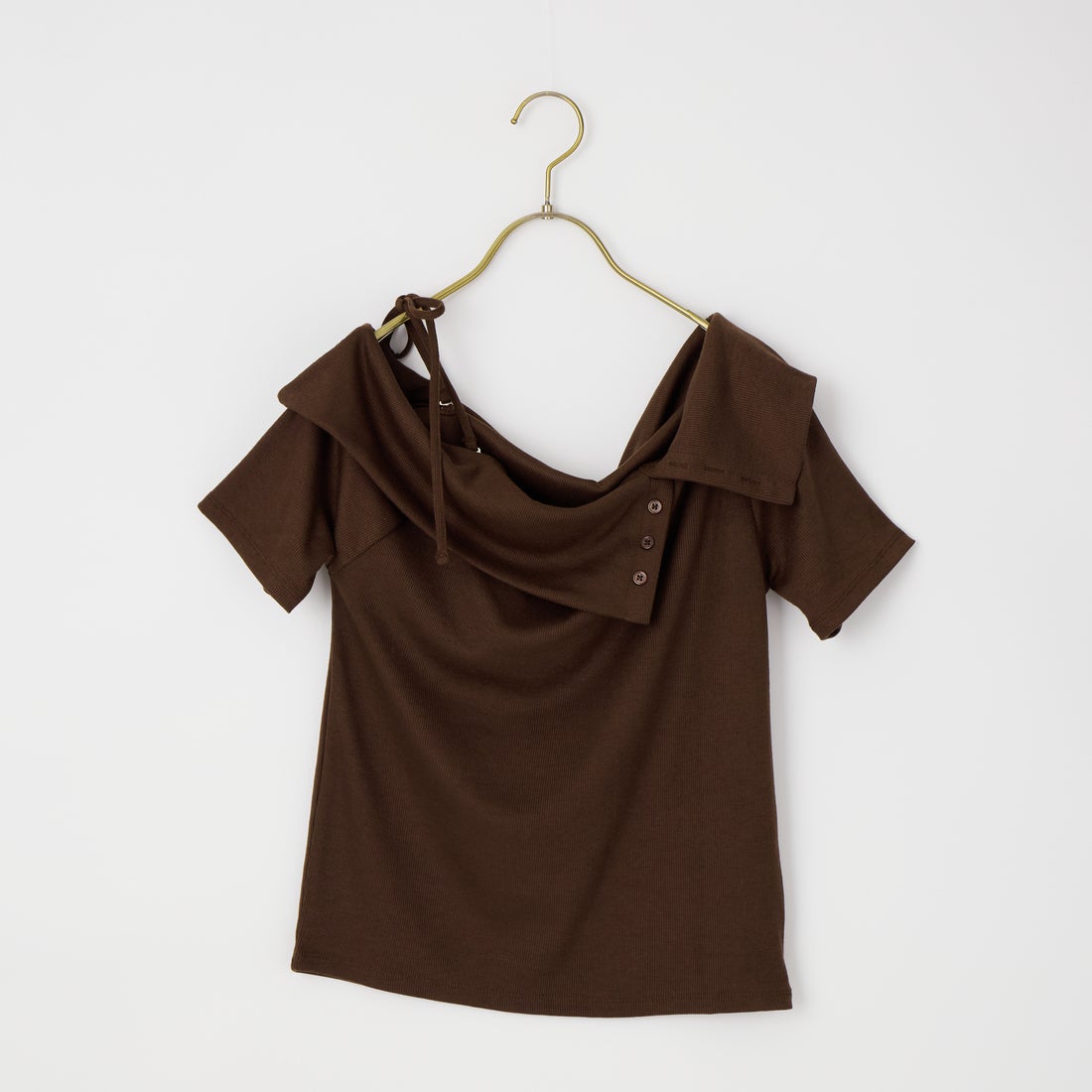 nenom [ネノム] マルチWAY オフショルダーTシャツ [NE26322008] 28 BROWN