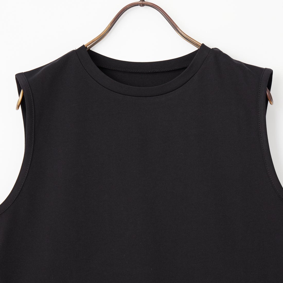 nenom [ネノム] バブルヘム チュールデザインノースリーブTシャツ [NE26612019] 09 BLACK