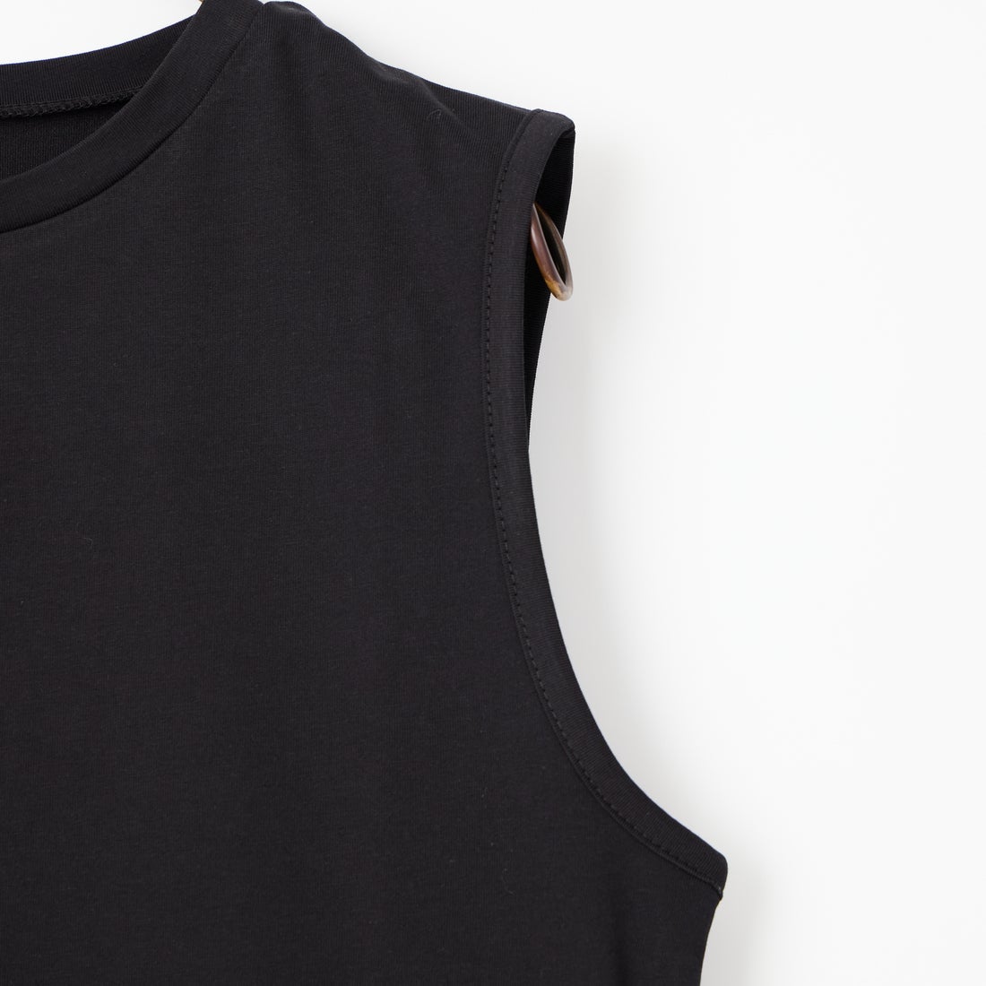 nenom [ネノム] バブルヘム チュールデザインノースリーブTシャツ [NE26612019] 09 BLACK