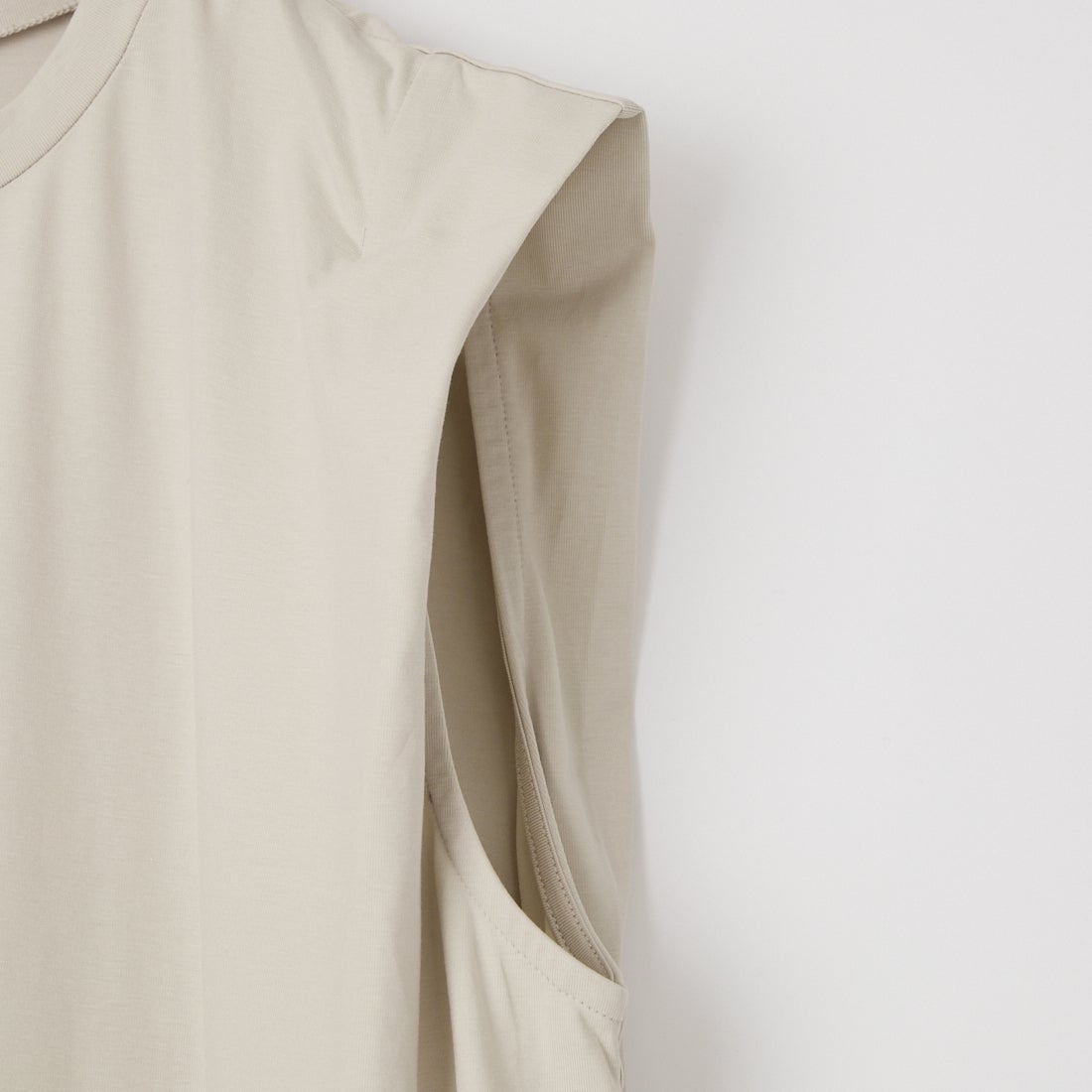 Jf Ready Made [ジェイエフレディメイド] 肩タックノースリーブワンピース [3212106] 810 Lｸﾞﾚｲ