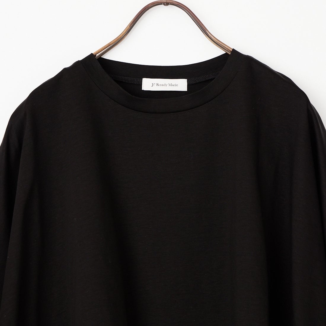 Jf Ready Made [ジェイエフレディメイド] シルケット天竺メッシュTシャツ [3212102] 801 ﾌﾞﾗｯｸ