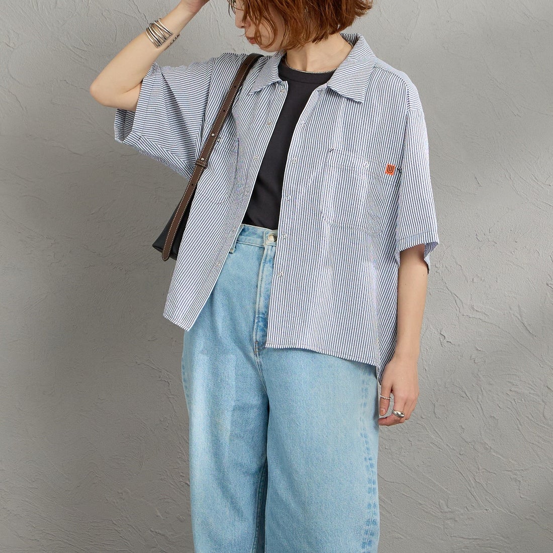 NAVY ST&&モデル身長：158cm 着用サイズ：F&&