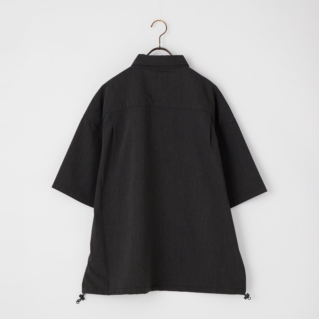 UNIVERSAL OVERALL [ユニバーサルオーバーオール] 別注 ハーフジップシャツ [U2611120IN-JF] CHARCOAL