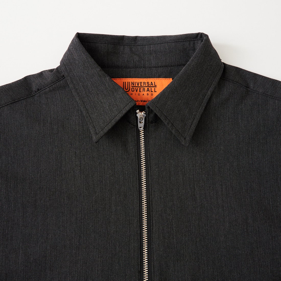 UNIVERSAL OVERALL [ユニバーサルオーバーオール] 別注 ハーフジップシャツ [U2611120IN-JF] CHARCOAL