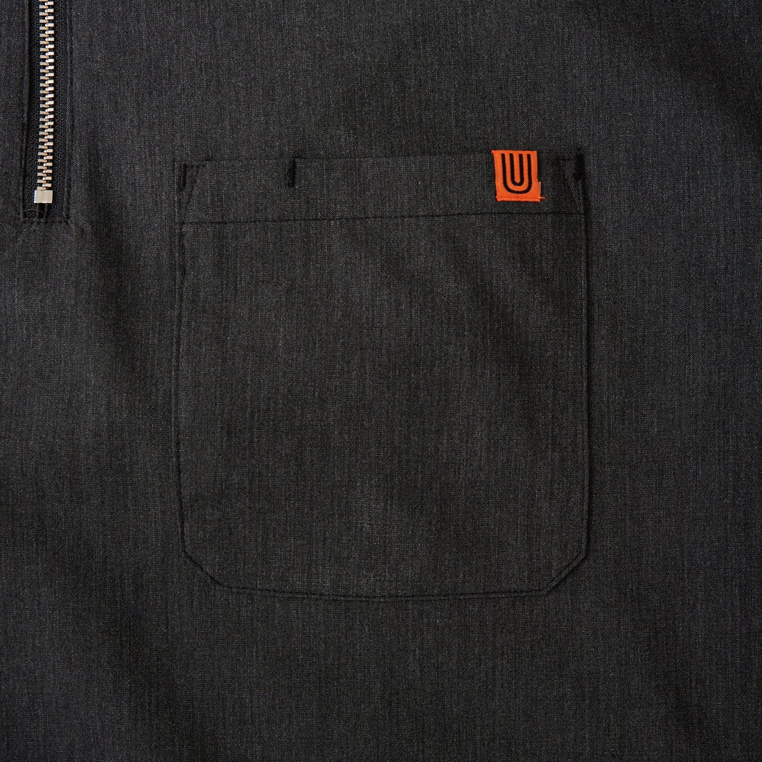 UNIVERSAL OVERALL [ユニバーサルオーバーオール] 別注 ハーフジップシャツ [U2611120IN-JF] CHARCOAL