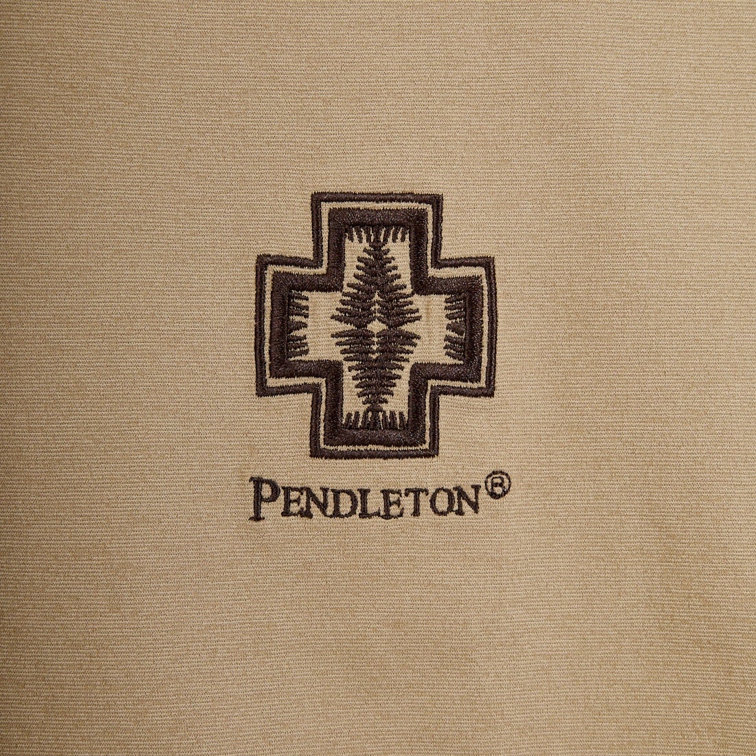 PENDLETON [ペンドルトン] 別注 ドローコード付き ヒストリーロゴ バックプリントTシャツ [6275-4208-JF] TAN