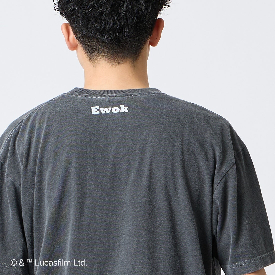 GOOD ROCK SPEED [グッドロックスピード] 別注 / STAR WARS / プリントTシャツ [INTN-073-JF] CHARCOAL &&モデル身長：168cm 着用サイズ：L&&