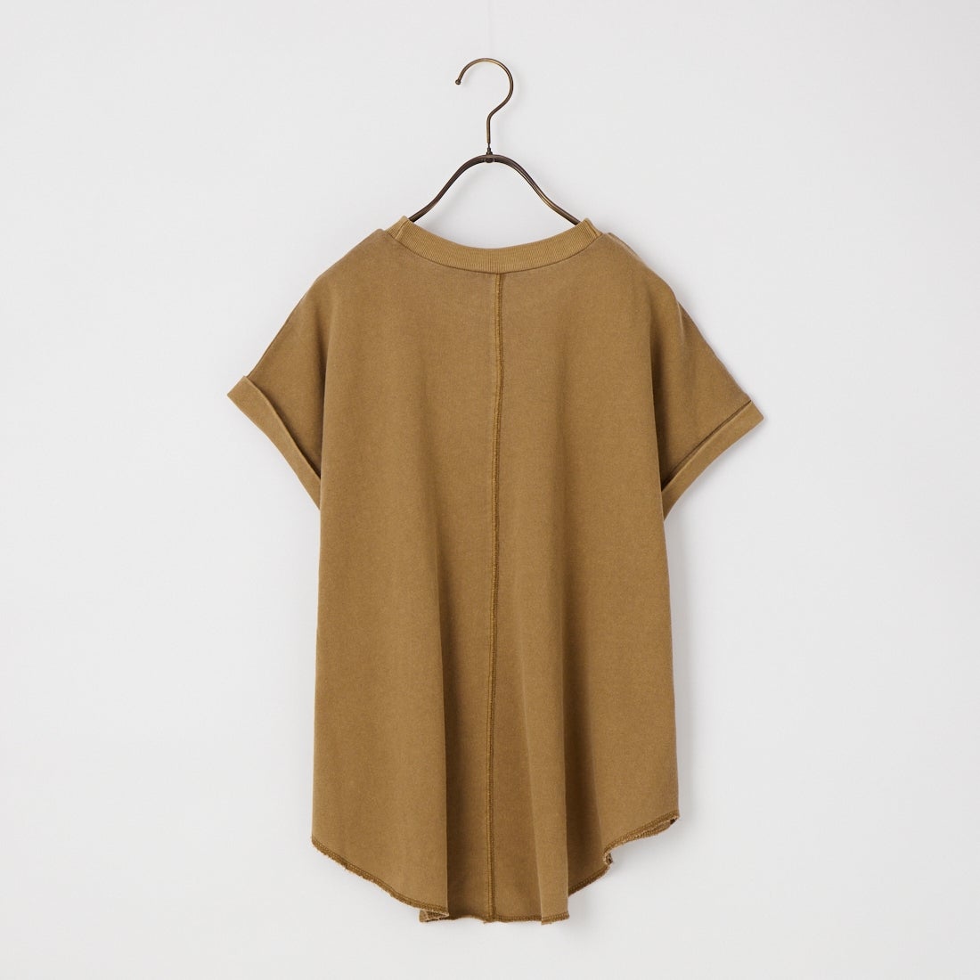 STAR&STRIPE [スターアンドストライプ] 別注 カットオフ ラウンドヘム ロールアップTシャツ [SSMD-213-JF] COCA MOCHA