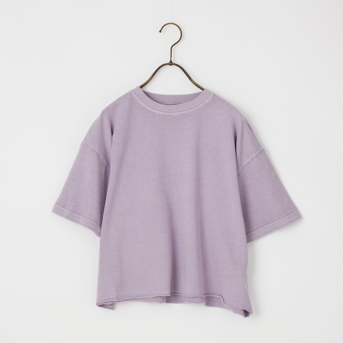 STAR&STRIPE [スターアンドストライプ] 別注 カットオフ ショート丈ワイドシルエットTシャツ [SSMD-095-JF] LAVENDER
