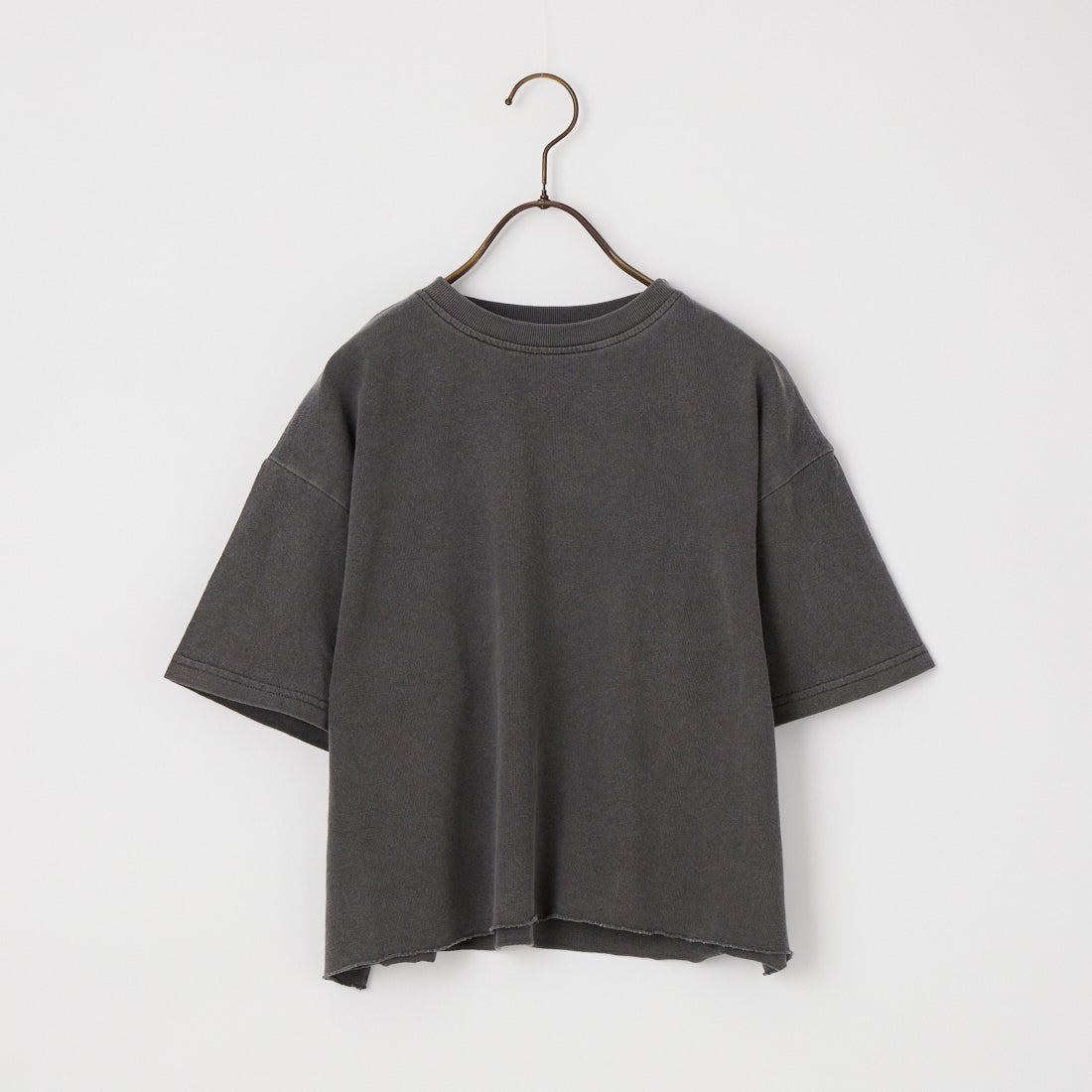 STAR&STRIPE [スターアンドストライプ] 別注 カットオフ ショート丈ワイドシルエットTシャツ [SSMD-095-JF] ANTHRACITE
