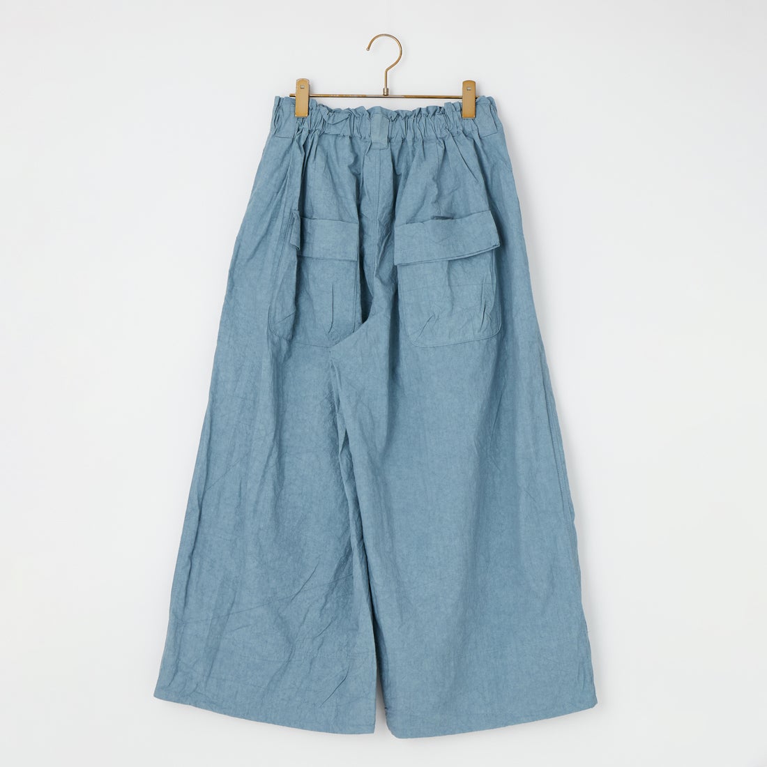 tumugu: [ツムグ] コットンリネンタイプライターファナージュパンツ [TB26128] 72 LT.BLUE