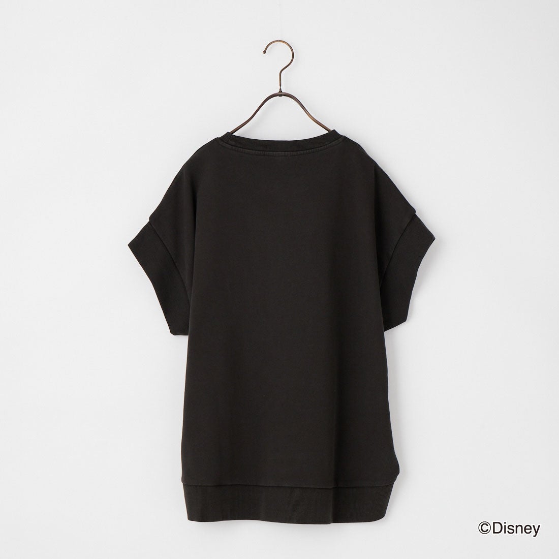 +81 BRANCA [ハチイチブランカ] MICKEY MOUSE/サイドジップショートスリーブTシャツ [81B-26SS-CS10] CHARCOAL