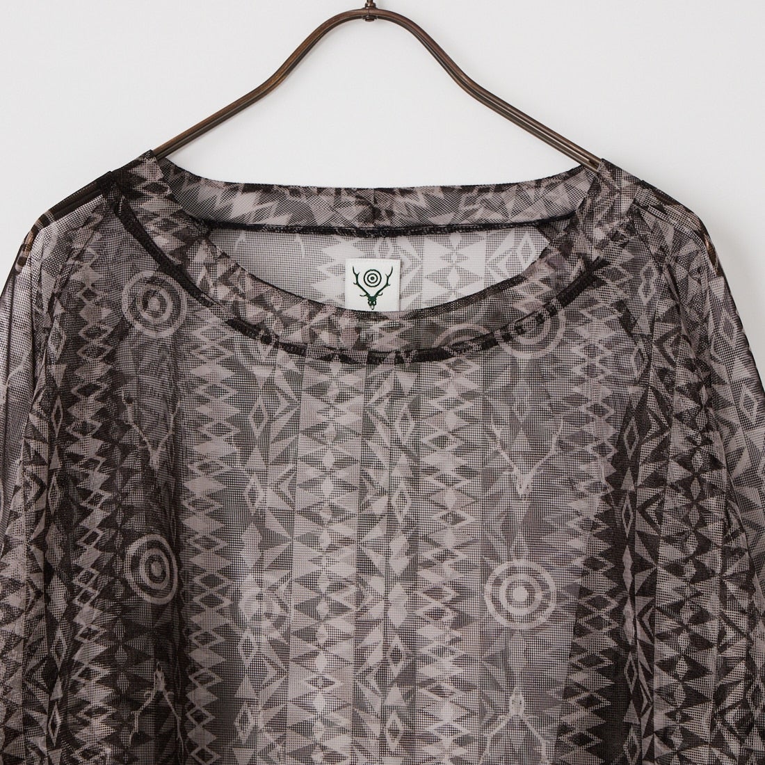 South2West8 [サウスツーウエストエイト] ブッシュクルーネックメッシュTシャツ [SX632] A NATIVE S