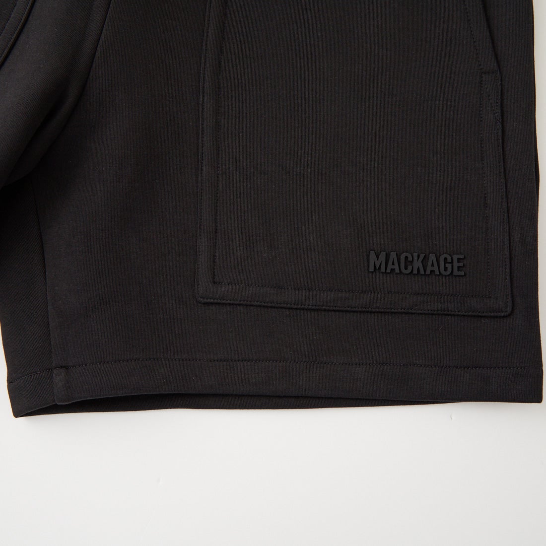 MACKAGE [マッカージュ] ELWOOD-R ダブルフェイスジャージーショーツ [10861505] BLACK