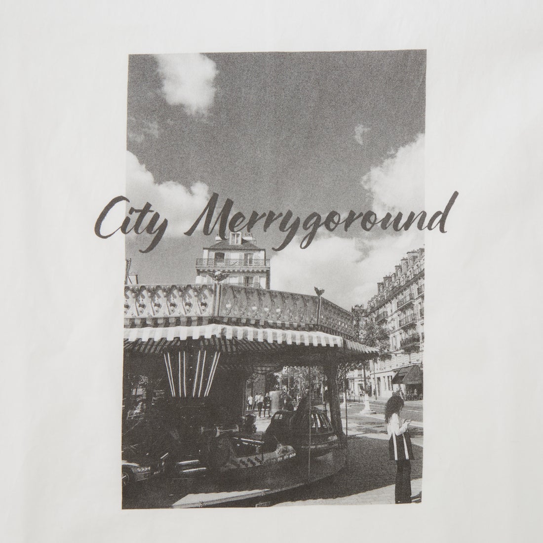 MICA&DEAL [マイカアンドディール] フォトプリントラウンドヘムTシャツ [0126209112] WHITE