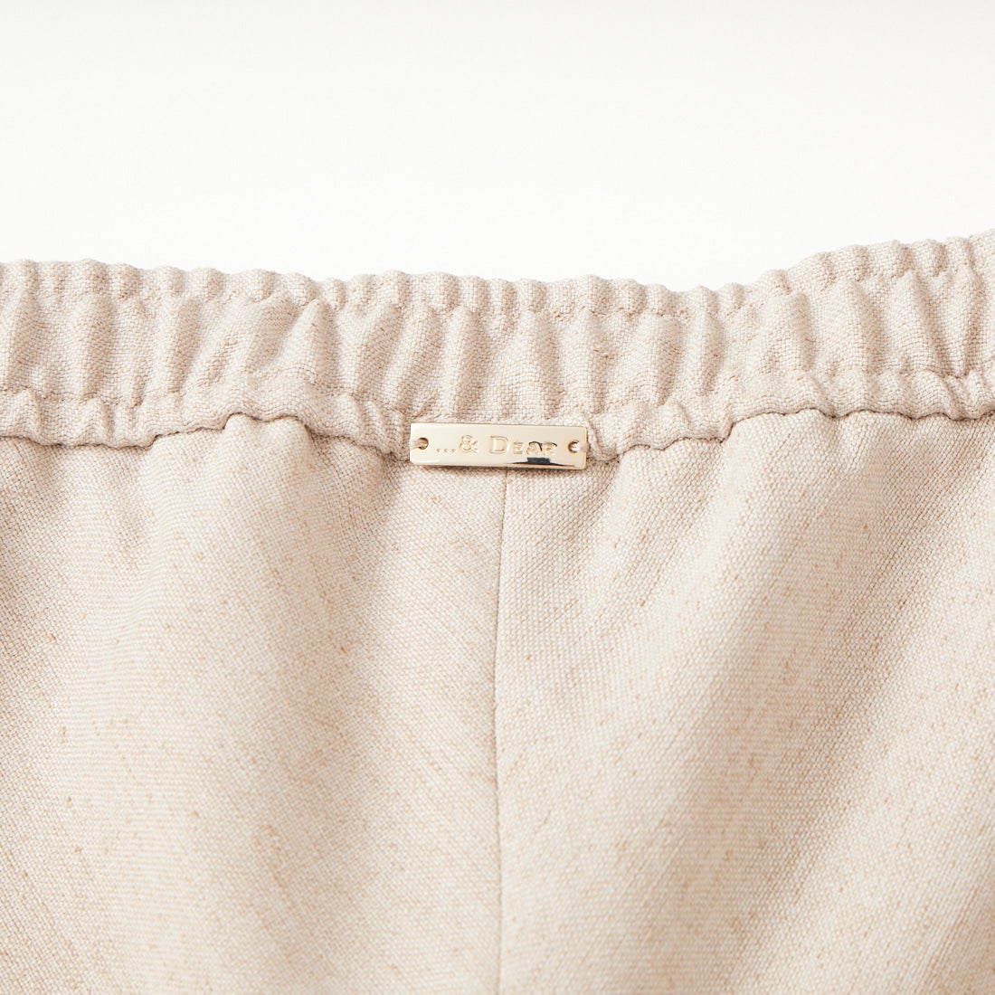 ...& DEAR [アンドディアー] リネンリッチバイアスパンツ [R-1703] 810 ﾍﾞｰｼﾞｭ