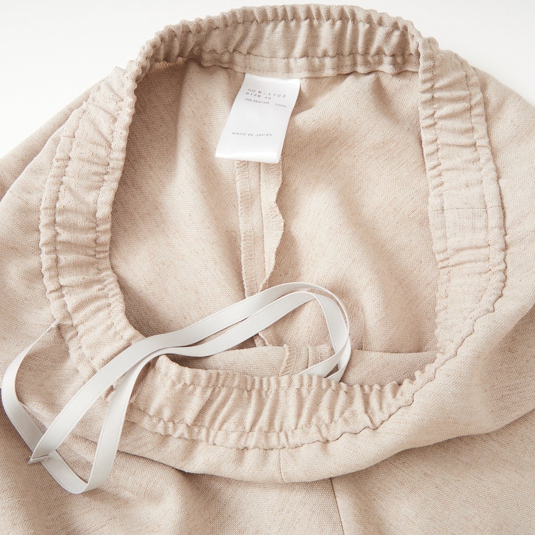 ...& DEAR [アンドディアー] リネンリッチバイアスパンツ [R-1703] 810 ﾍﾞｰｼﾞｭ