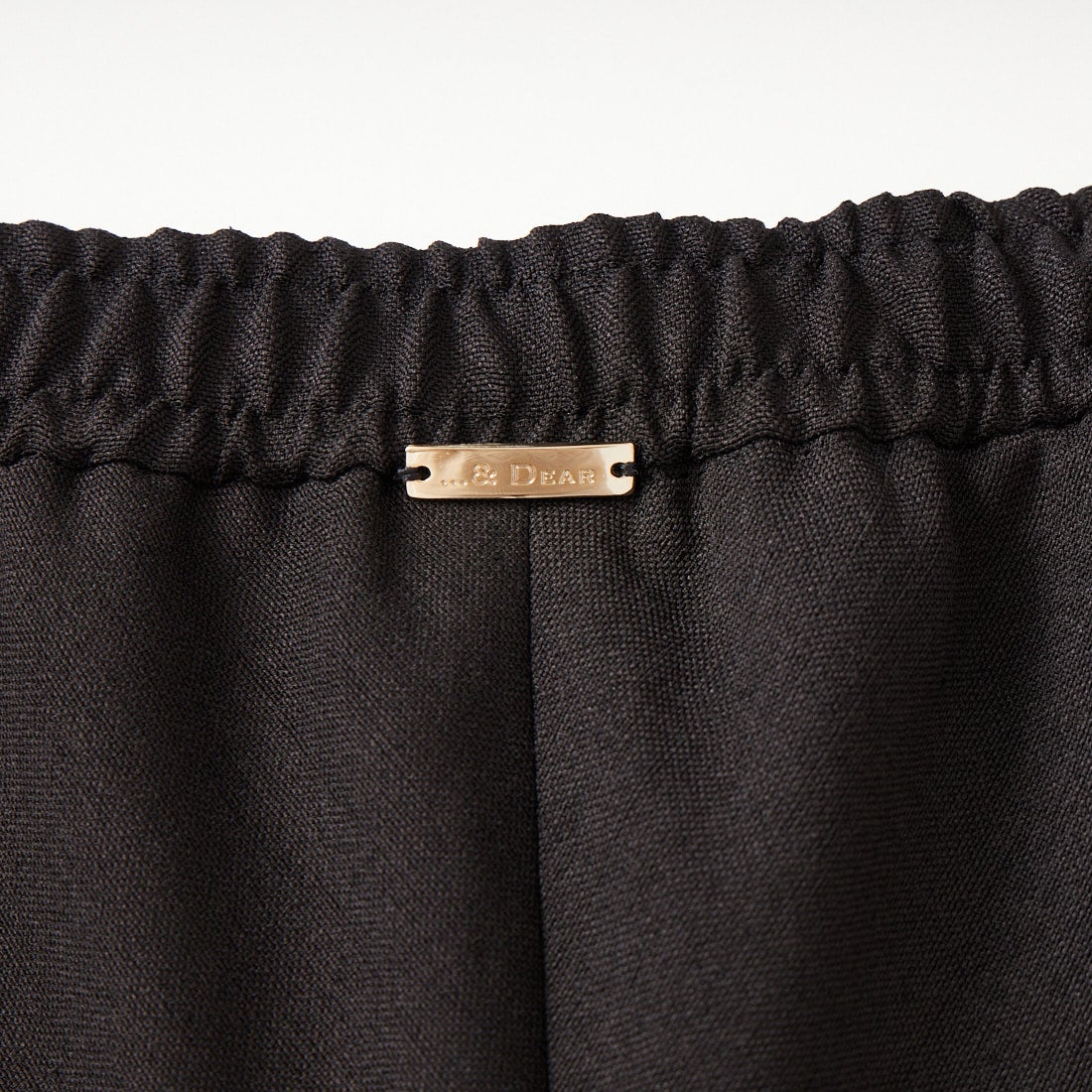 ...& DEAR [アンドディアー] リネンリッチバイアスパンツ [R-1703] 040 ﾌﾞﾗｯｸ