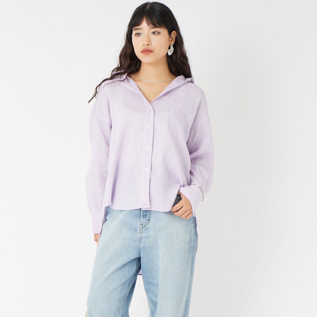 Jeans Factory Clothes [ジーンズファクトリークローズ] リネンロングスリーブシャツ [LFE102]