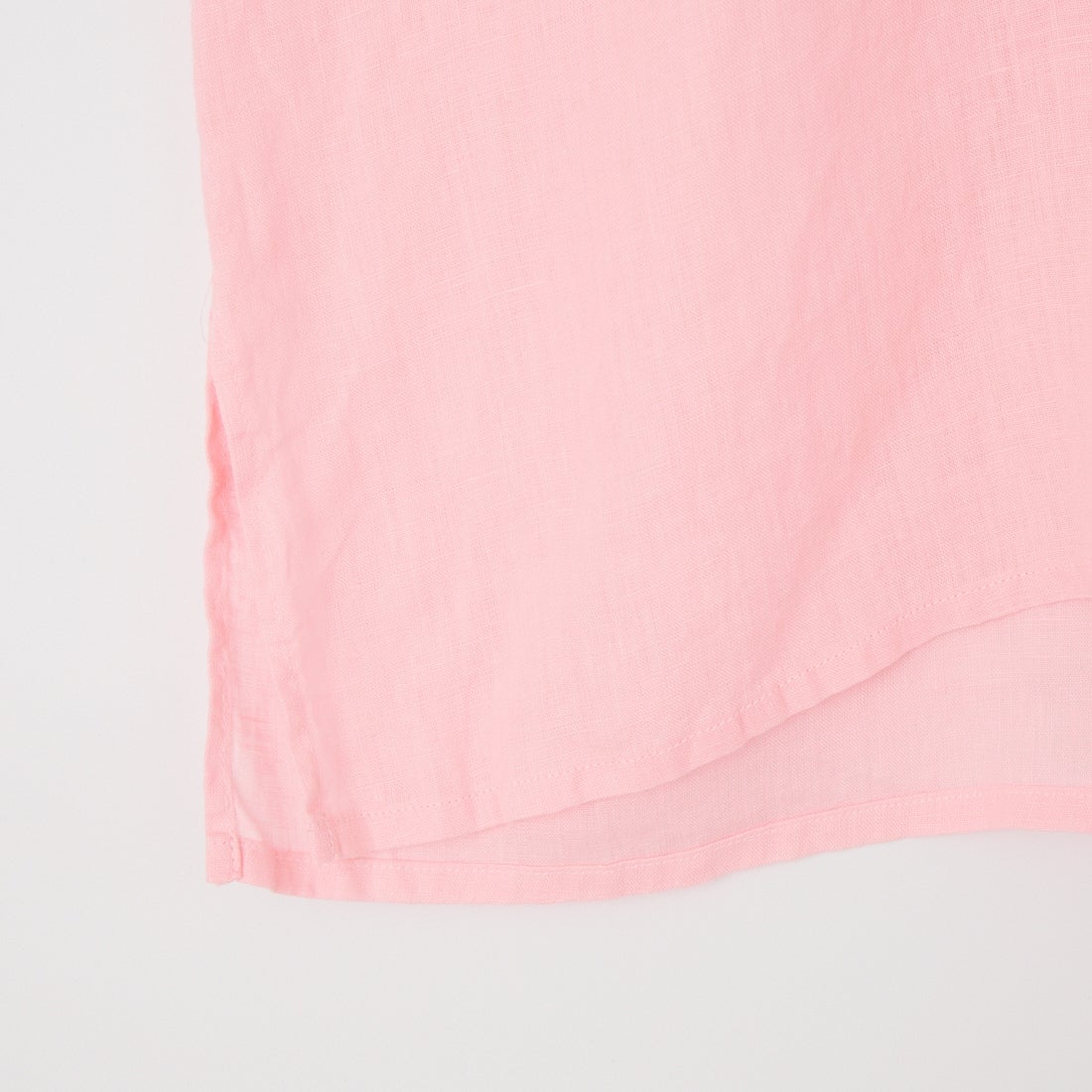 Jeans Factory Clothes [ジーンズファクトリークローズ] リネンヘンリーネックシャツ [LFE103] 110 ﾋﾟﾝｸ