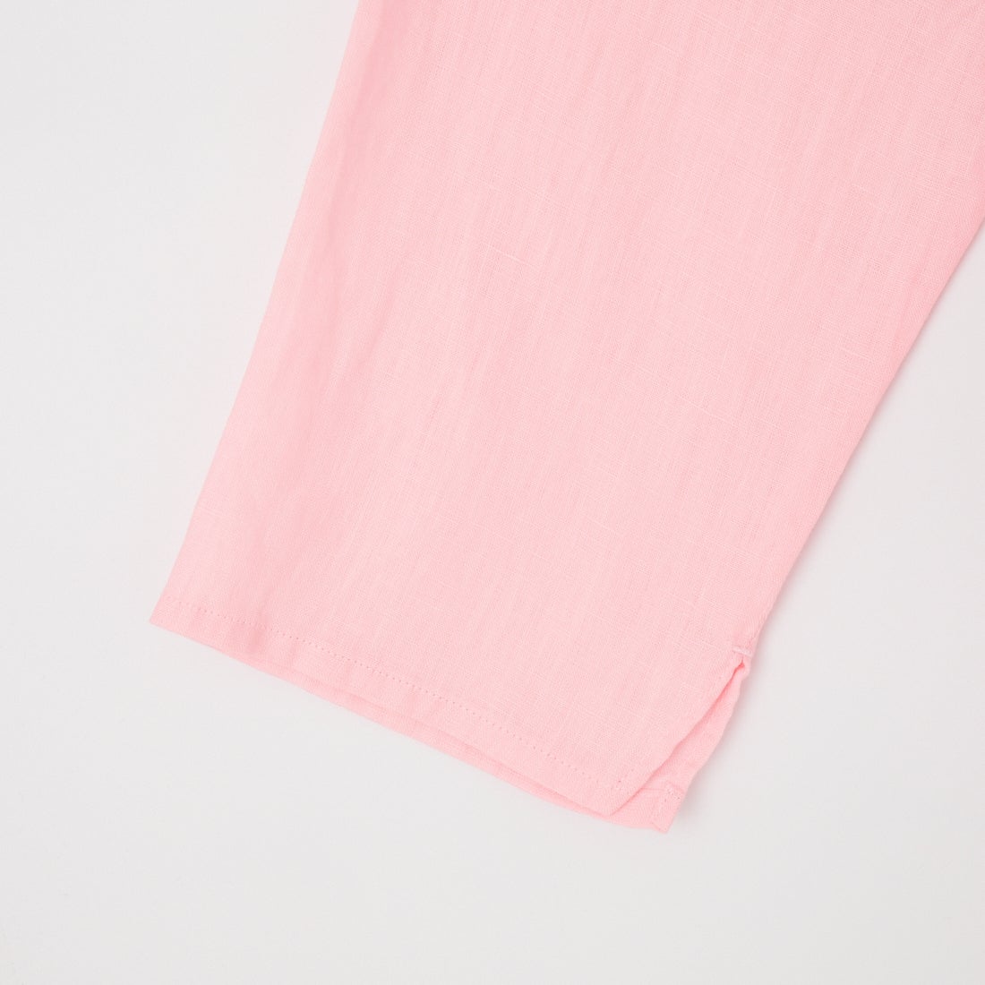 Jeans Factory Clothes [ジーンズファクトリークローズ] リネンヘンリーネックシャツ [LFE103] 110 ﾋﾟﾝｸ