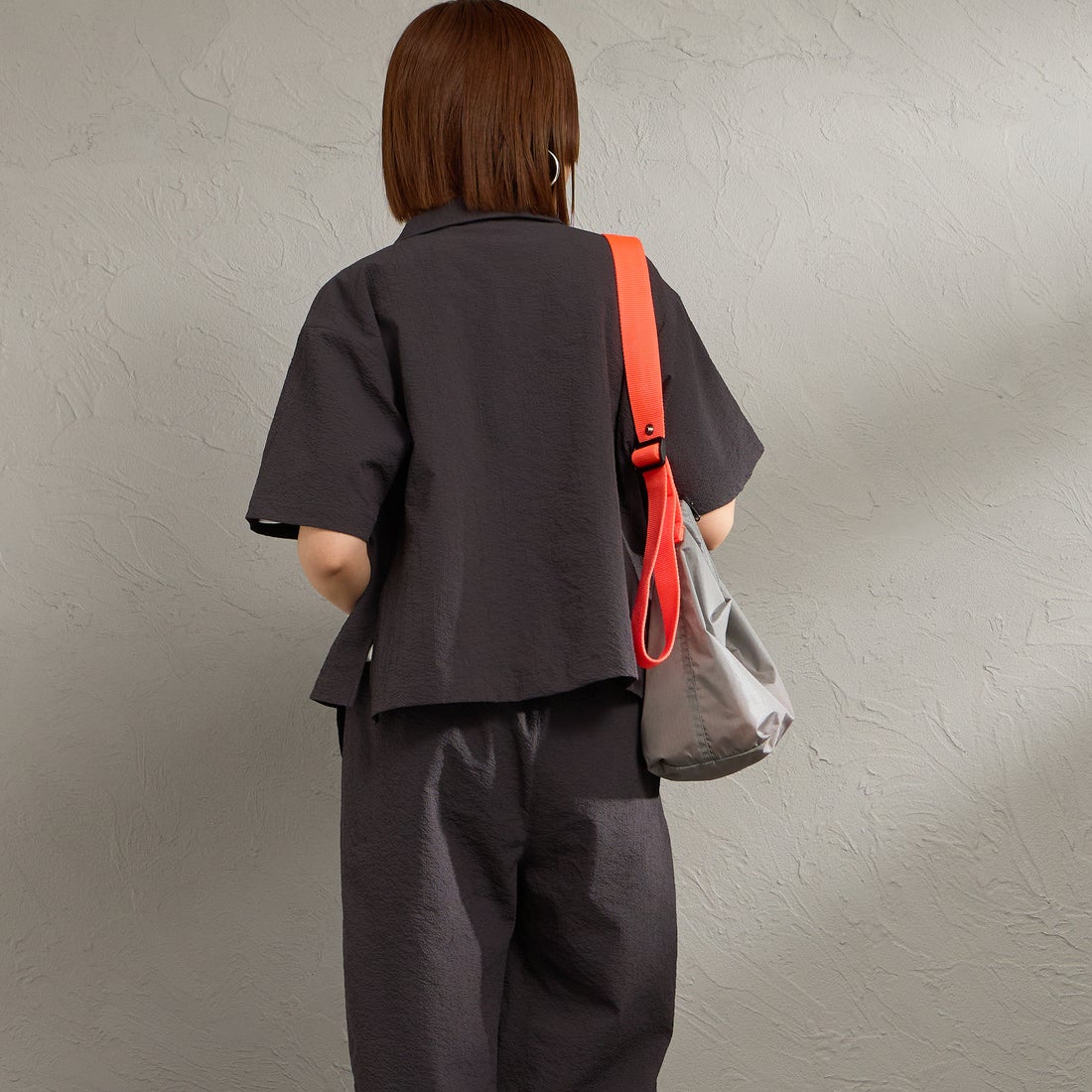 THOUSAND MILE [サウザンド マイル] 別注 シアサッカー サマーバケーション ワイドパンツセットアップ [TM261SS50812-JF] 19 CHARCOA