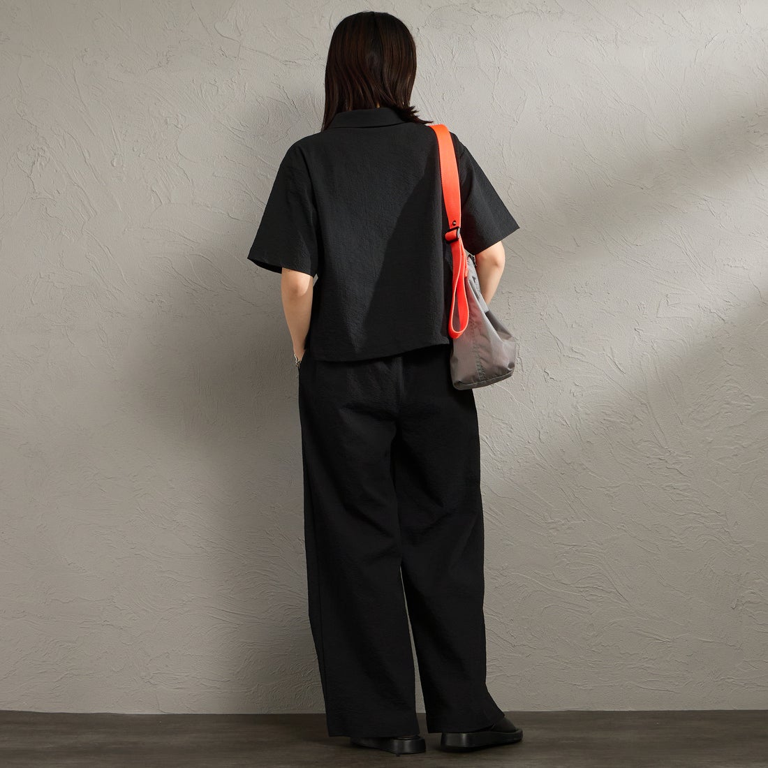 THOUSAND MILE [サウザンド マイル] 別注 シアサッカー サマーバケーション ワイドパンツセットアップ [TM261SS50812-JF] 23 BEIGE