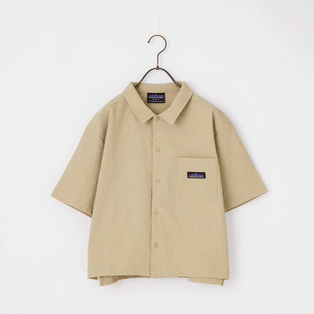 THOUSAND MILE [サウザンド マイル] 別注 シアサッカー サマーバケーション ワイドパンツセットアップ [TM261SS50812-JF] 23 BEIGE