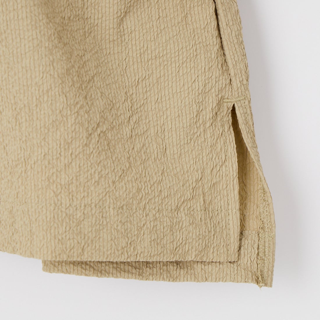 THOUSAND MILE [サウザンド マイル] 別注 シアサッカー サマーバケーション ワイドパンツセットアップ [TM261SS50812-JF] 23 BEIGE