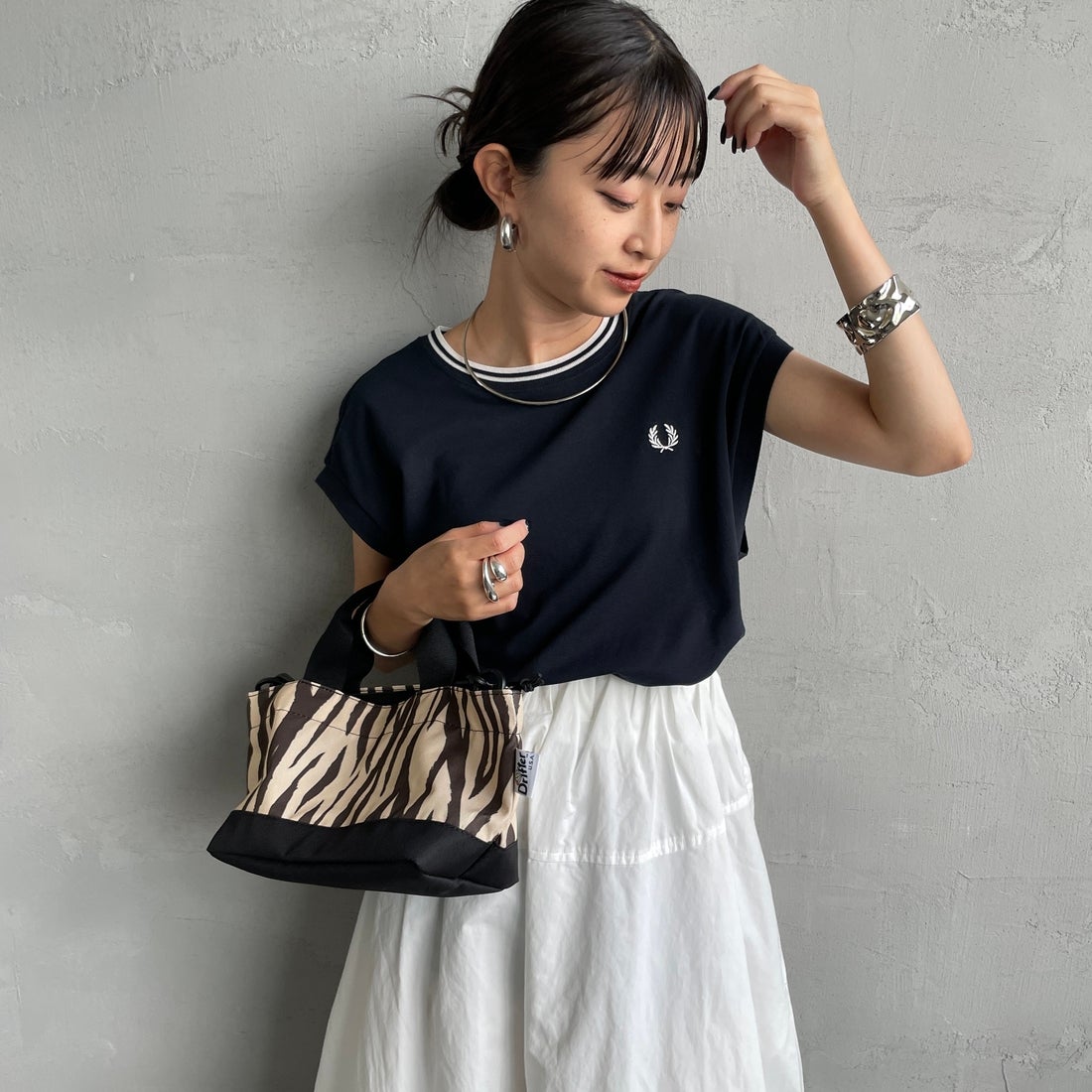608 NAVY&&モデル身長：150cm 着用サイズ：10&&