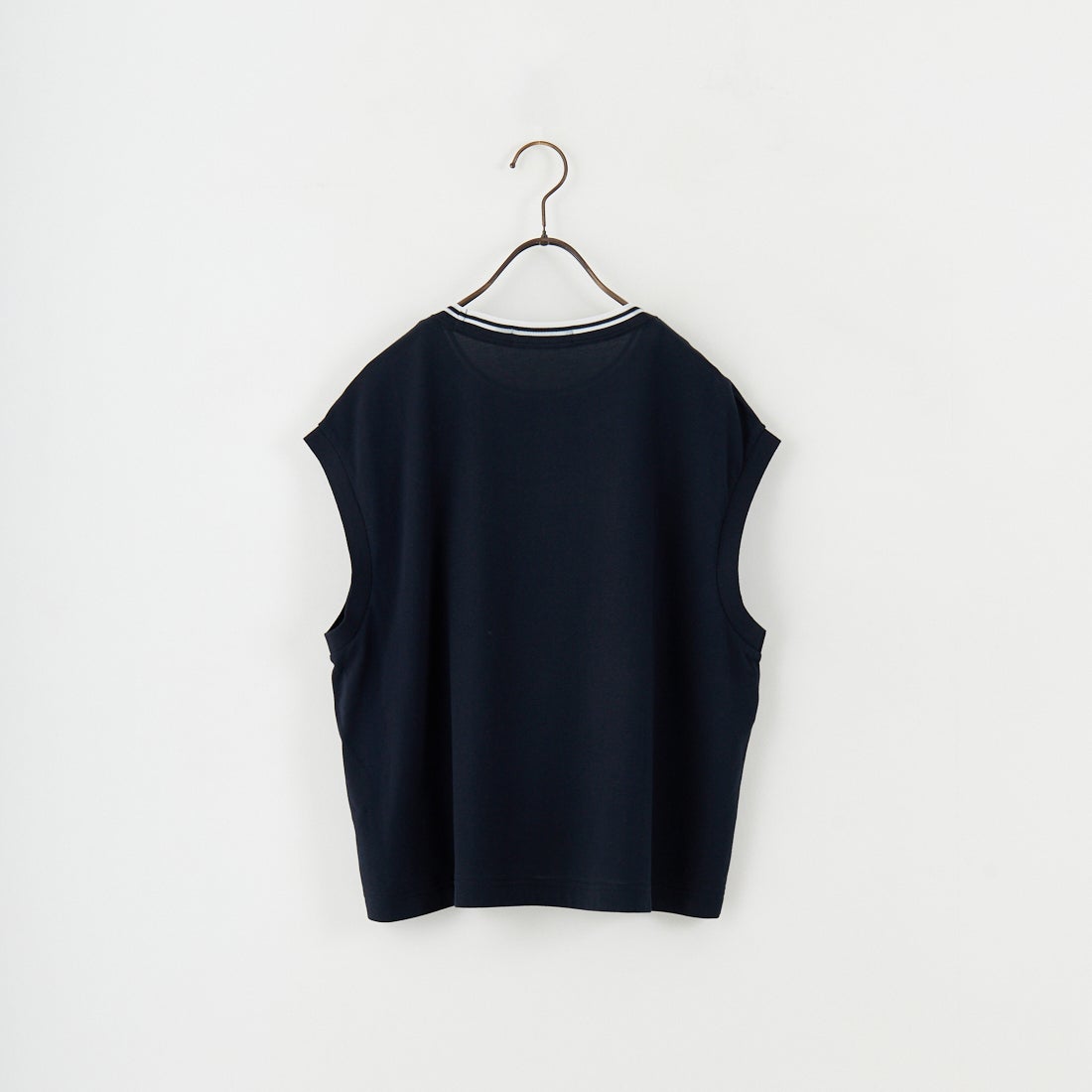 FRED PERRY [フレッドペリー] シアーティップラインノースリーブTシャツ [G2175] 608 NAVY