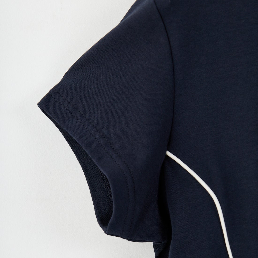 FRED PERRY [フレッドペリー] パイピングシームモックネックTシャツ [G2165] 608 NAVY