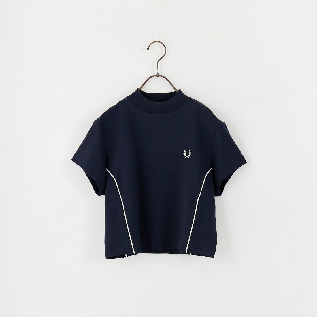 FRED PERRY [フレッドペリー] パイピングシームモックネックTシャツ [G2165] 608 NAVY